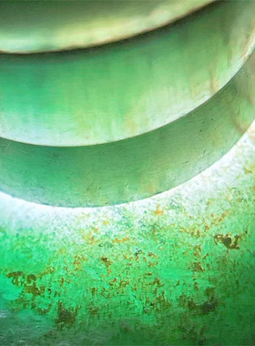 H12334缅甸天然翡翠原石老坑木那场口手镯料 重12公斤