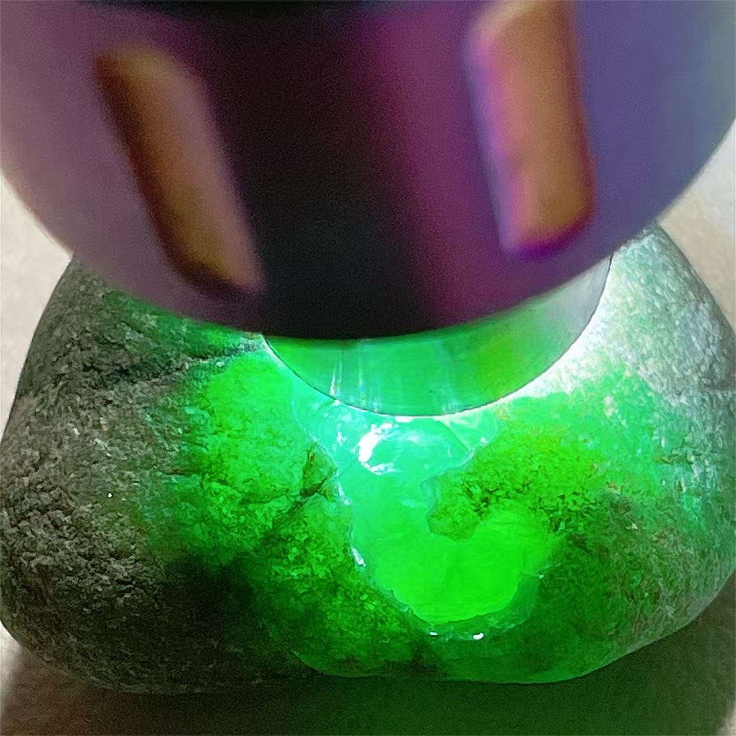 精品缅甸天然翡翠原石色料