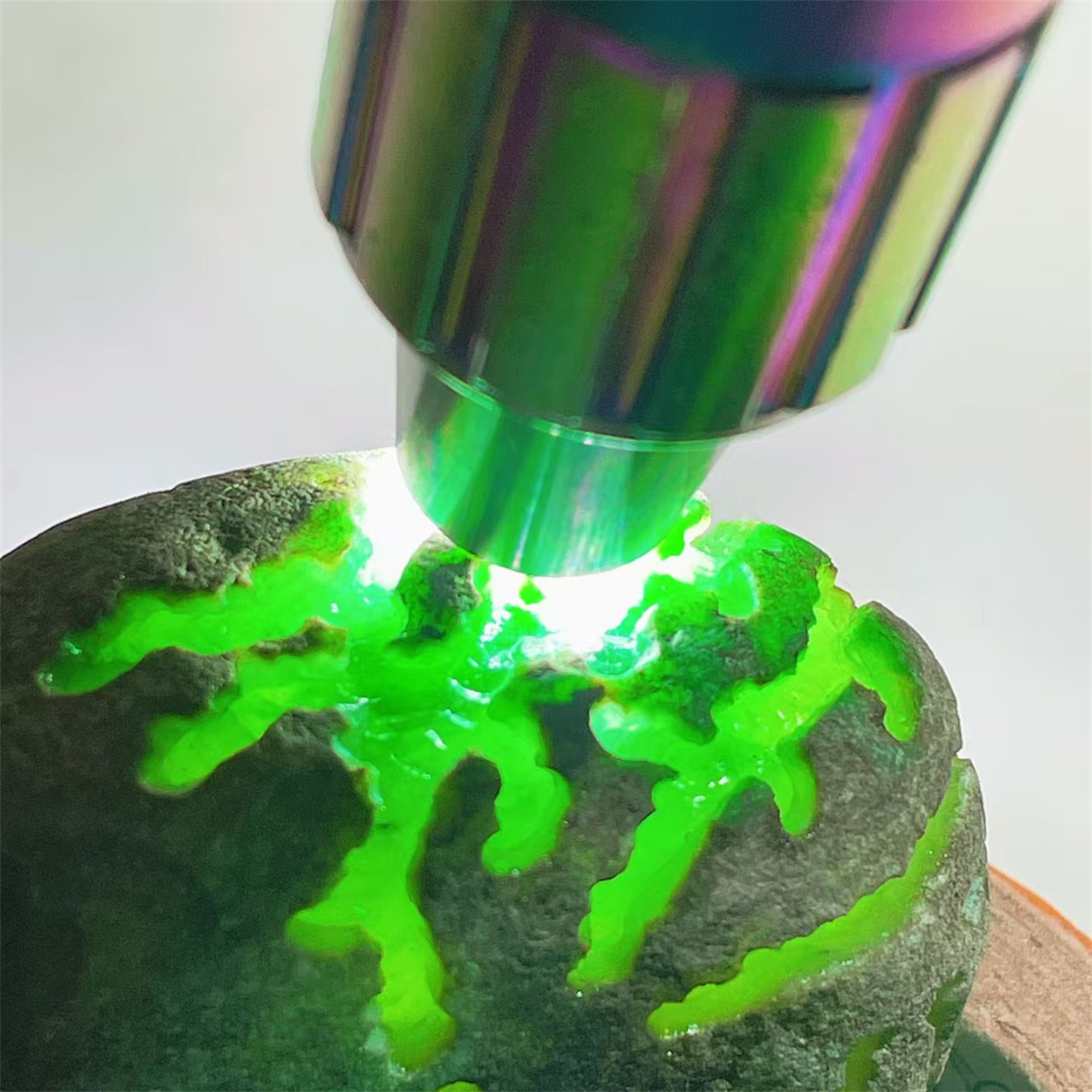 A58 精品缅甸天然翡翠原石老坑后江场口开窗牌子料 重116克