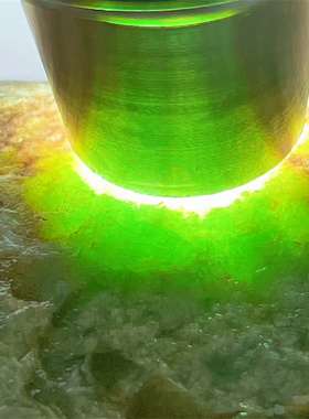 A82608缅甸天然翡翠原石老坑莫西沙场口开窗牌子料  重0.6公斤