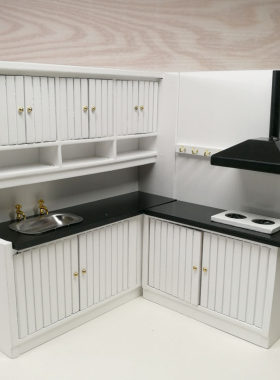 1:12娃娃屋dollhouse迷你小家具奢华摆件厨房模型过家家玩具2250