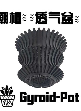 潮流块根、多肉、龙舌兰、龟甲龙植物3D打印透水呼吸透气盆LT001