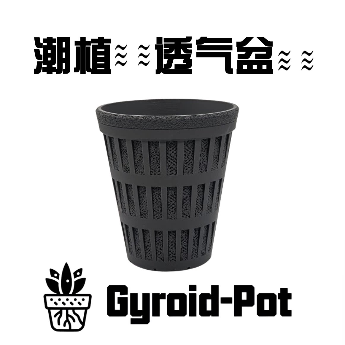 全镂空热带植物根系可呼吸花盆图片