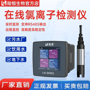 陆恒在线氯离子监测仪污水氯化物检测仪饮用水自来水氯离子分析仪