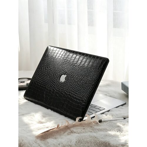 适用MacBookAirM1保护壳13寸M2M3M4苹果电脑2026款Air13.6M5鳄鱼纹皮革Neo保护套MacBookPro14笔记本外壳配件