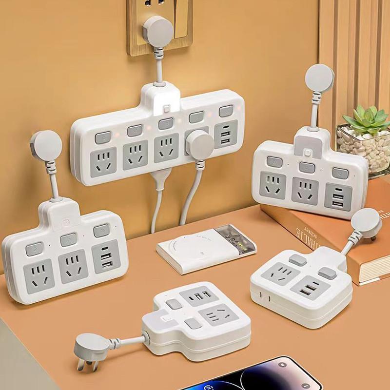 一转二三usb夜灯多功能接线板