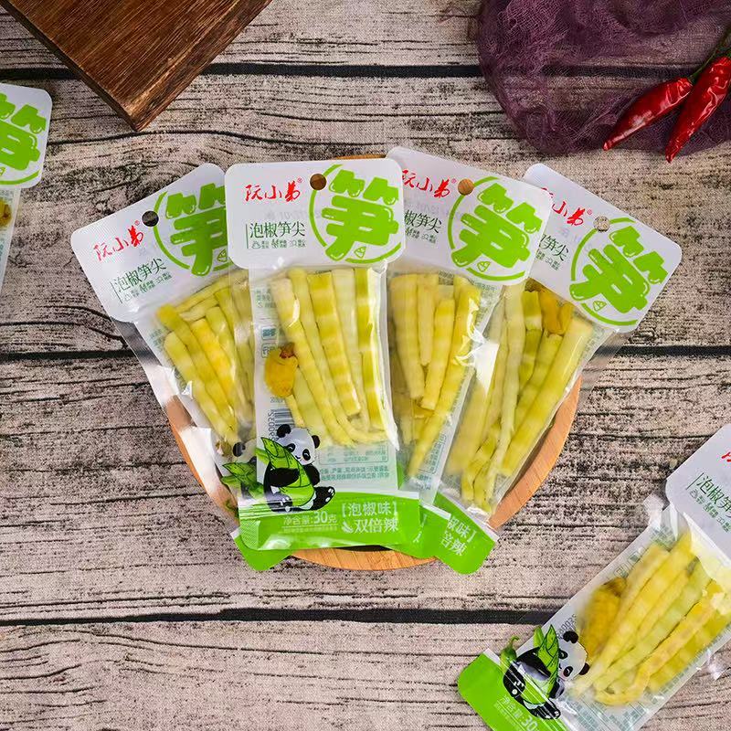 阮小弟1020克泡椒笋尖脆笋山椒泡椒笋尖酸辣零食休闲开袋解馋