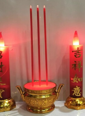 仿真LED电子蜡烛灯佛灯供奉长明灯家用蜡烛婚庆乔迁家用蜡烛无烟