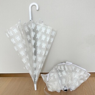 韩系卡通可爱磨砂雨伞小兔子抗风手动自动折叠长柄晴雨伞便携