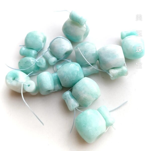 纯天然原矿原色天河石佛头佛塔星月金刚菩提橄榄核桃三通配件diy