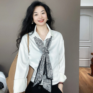 知性优雅!棉麻围巾女士薄款春秋百搭护颈短款装饰小围脖高档丝巾