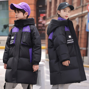 ABC kaia儿童羽绒服男女童中长款保暖冬季新款中大童加厚外套潮流