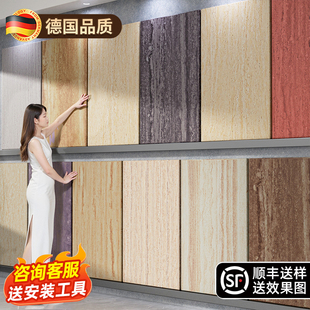 软质罗马洞石pu石皮外墙夯土板软瓷外墙装饰超薄PU仿石材柔性瓷砖