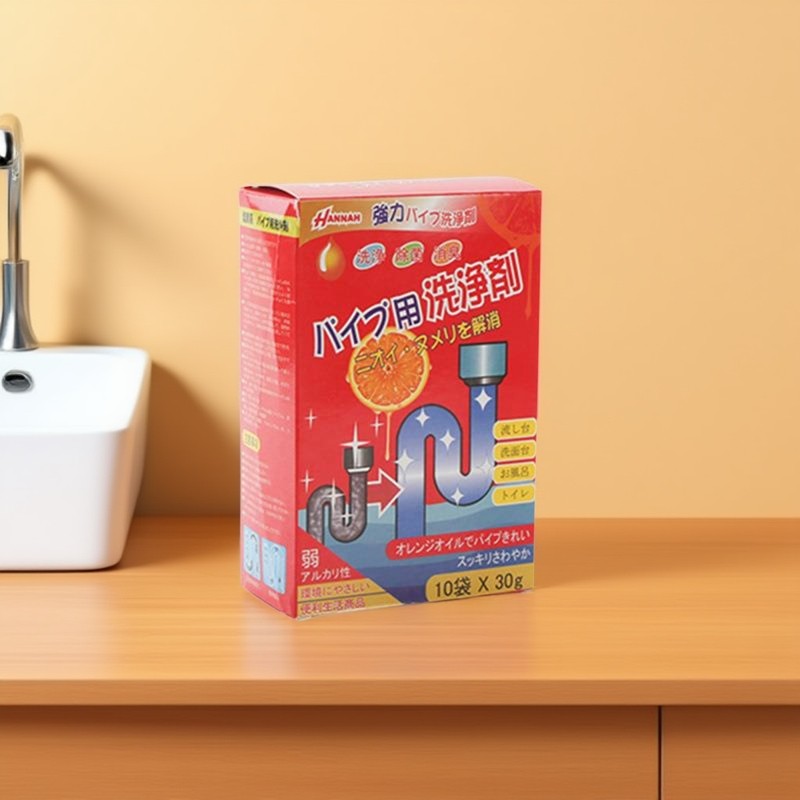 HANNAH管道疏通剂粉强力通厕所神器马桶地漏厨房下水道油污腐蚀堵