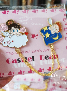 SPN邪恶力量supernatural天使守护castiel dean金属徽章destiel