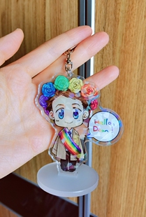SPN邪恶力量supernatural castiel 彩虹花环亚克力钥匙扣挂件立牌