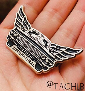 SPN邪恶力量supernatural impala dean destiel 烤漆金属徽章