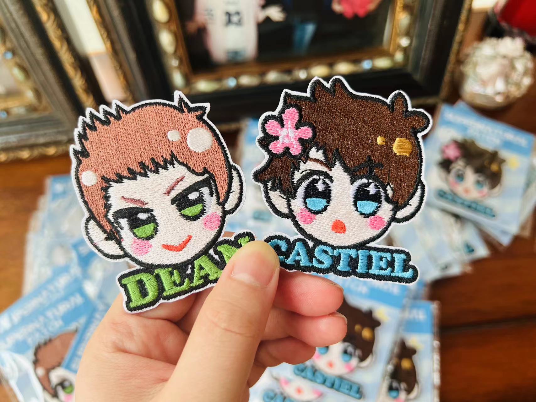 spn邪恶力量supernatural布贴dean刺绣贴castiel destiel补丁贴