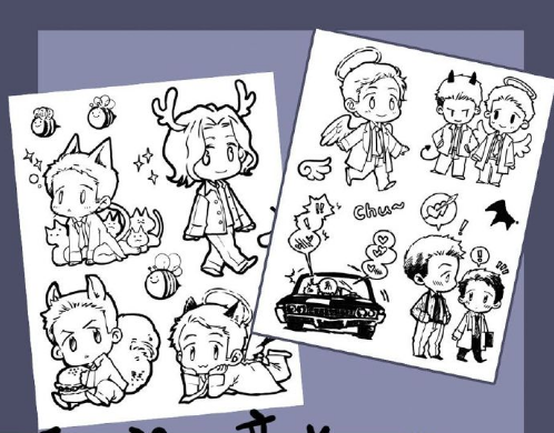 spn邪恶力量硅胶印章destiel