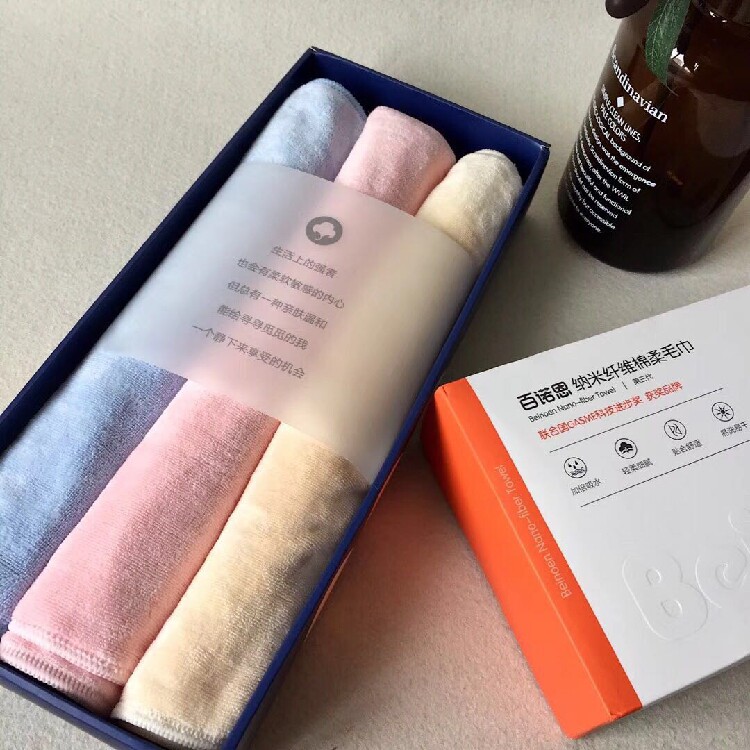 正品英国百诺恩纳米纤维棉柔毛巾/浴巾beinoen成人大毛巾