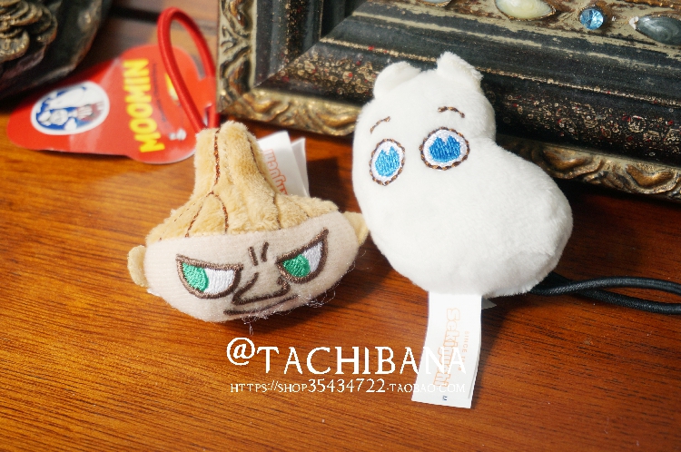 原单日本 正版 河马MOOMIN姆明亚美 毛绒 头绳发绳发圈