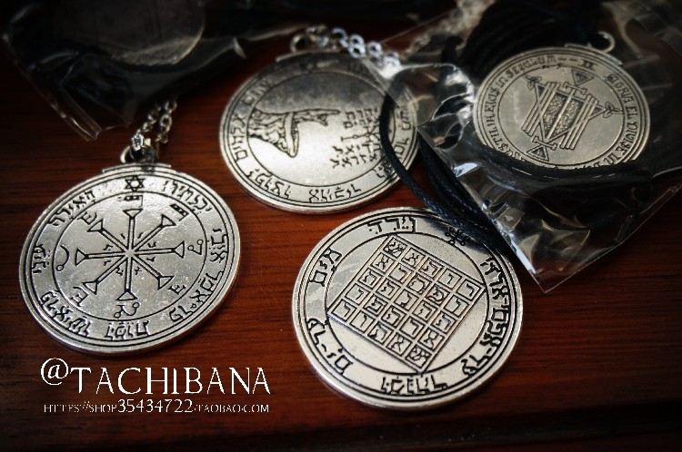 所罗门之匙月亮太阳潮流坠子项链