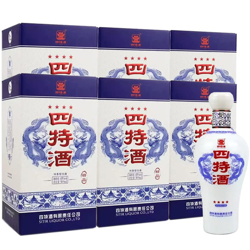 45度四星四特500毫升特香型白酒