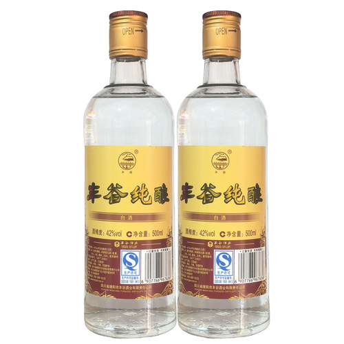 2015年产 丰谷酒业 42度丰谷纯酿白酒500ml*1瓶/2瓶 陈年老酒包邮