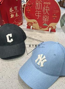 韩国MLB专柜正品25SS春夏新款复古大标鸭舌帽棒球帽潮3ACPD015N