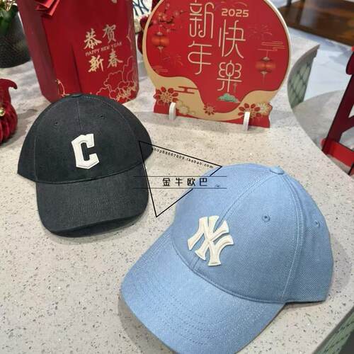 韩国MLB专柜正品25SS春夏新款复古大标鸭舌帽棒球帽潮3ACPD015N