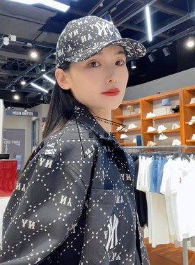 韩国潮牌MLB正品春夏款钻石菱格大牌风棒球帽鸭舌帽潮3ACPM023N