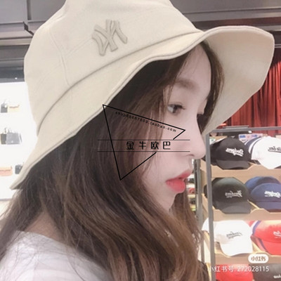 NY防晒MLB渔夫帽ins男女通用