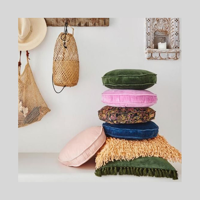 卡昂地毯原创复古圆形沙发抱枕纯色丝绒客厅床头靠垫靠枕腰枕|ruв категории домашний ткань, подушка/подушка - от Buy2taobao.com для оказания профессиональной услуги покупки агента Taobao