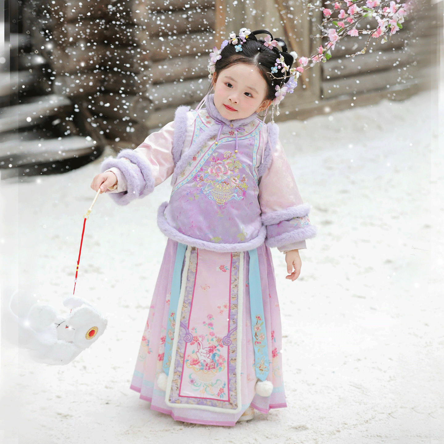 儿童汉服女童唐装中国风拜年服