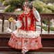 儿童古装 汉服女童冬装 女孩中国风明制加绒唐装 宝宝喜庆过年拜年服