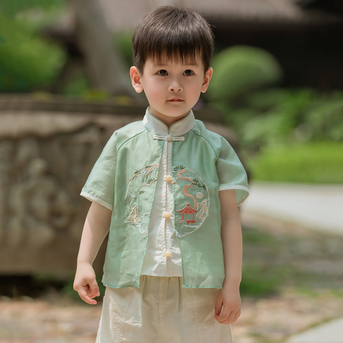 男童汉服套装短袖小清新夏季