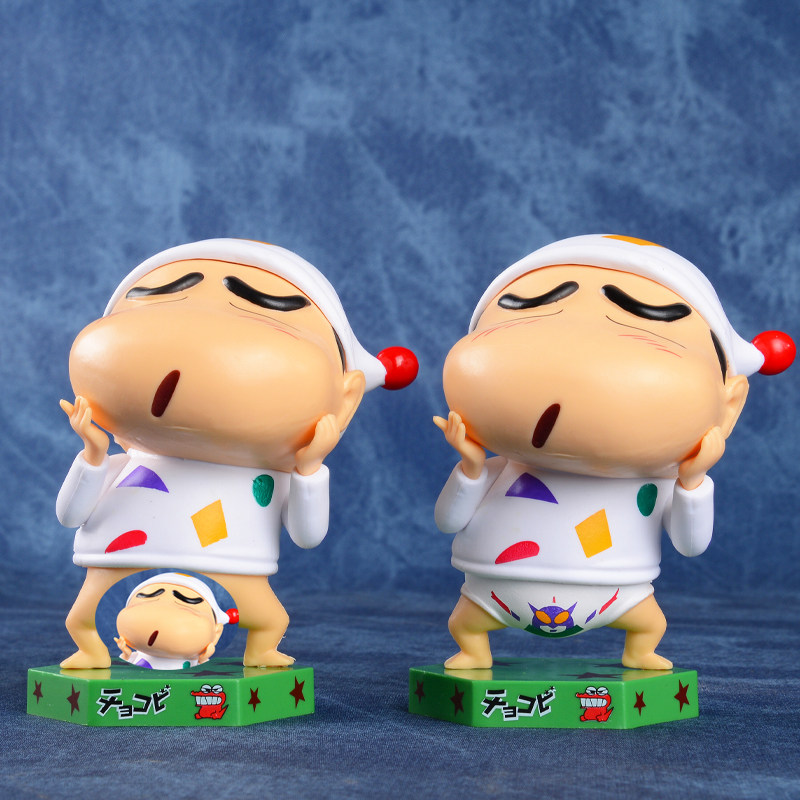 蜡笔小新睡衣野原新之助搞笑可爱手办机箱桌面车载摆件生日礼物