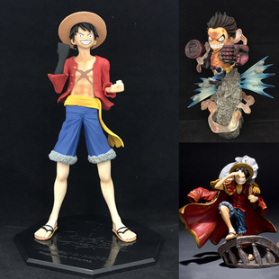 onepiece  组立式 路飞 草帽 顶上决战 4档 猿王枪 手办摆件模型