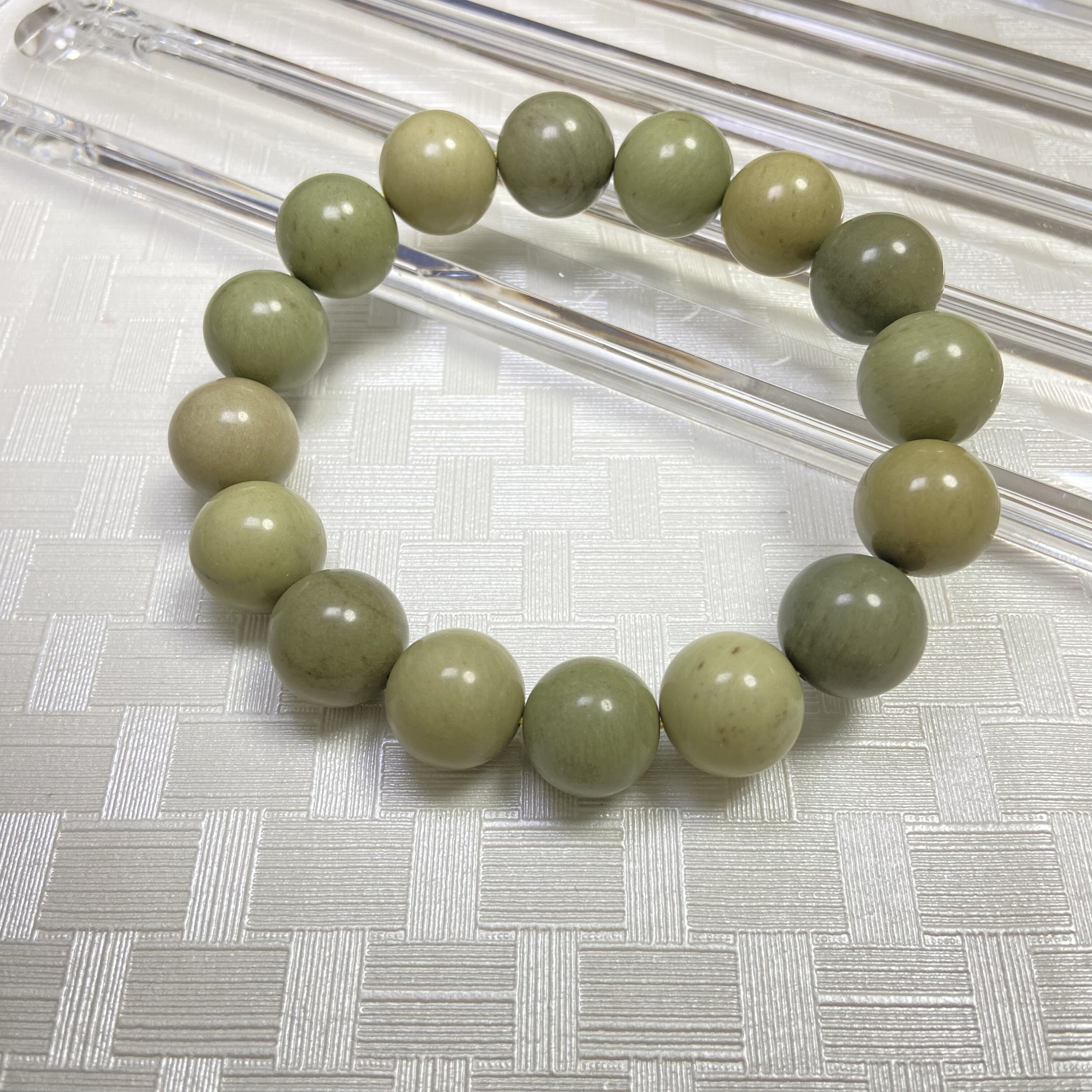 【一物一图】天然阿拉善玛瑙手链牛油果手串抹茶阿拉善手串男女款