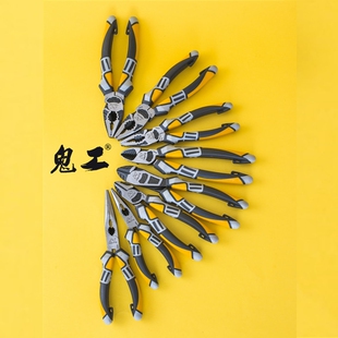 钢丝钳多功能斜口钳工业级电工钳拉线钳手工钳尖嘴钳老虎钳子省力