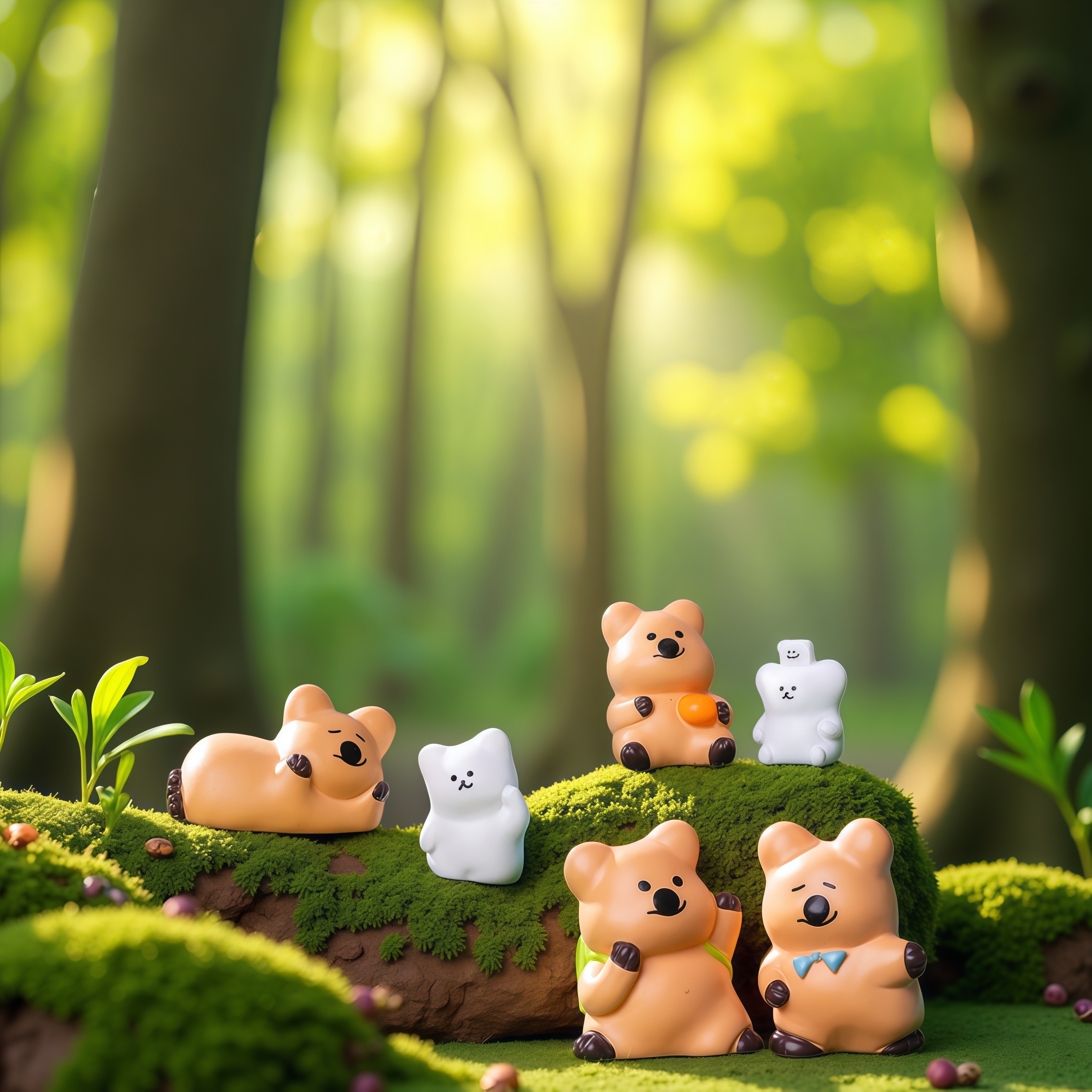 微景观创意柿子椒熊桌面摆件