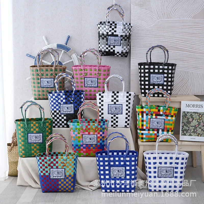 塑编手提编织包宝宝伴手礼篮时尚