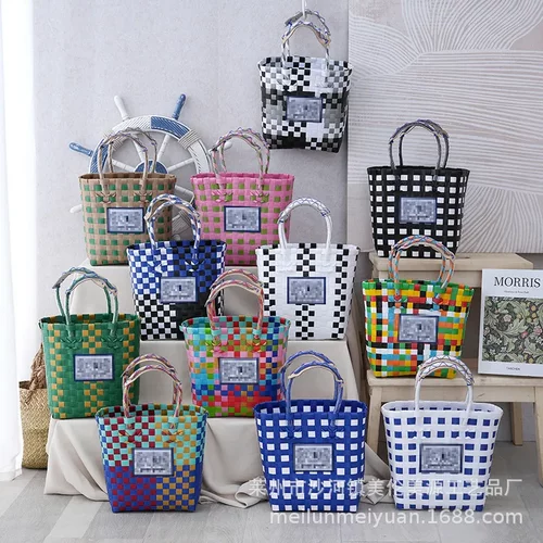 塑编手提编织包宝宝伴手礼篮时尚