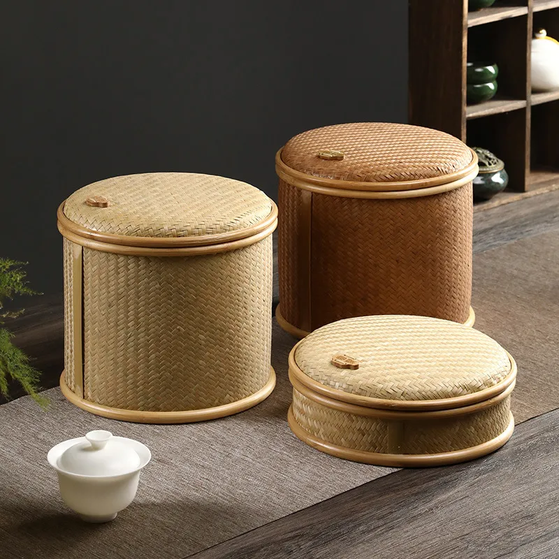 竹编普洱茶盒茶饼分茶盒七子饼收纳桶竹制手工精编醒茶包装盒茶道,餐饮具,茶具配饰/提溜/壶绳,淘宝优惠券,粉丝福利购,淘宝优惠卷