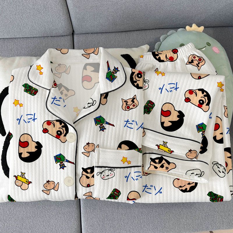 新款日系春秋季可爱卡通印花长袖长裤空气棉家居服可外穿学生套装,女士内衣/男士内衣/家居服,睡衣/家居服套装,淘宝优惠券,粉丝福利购,淘宝优惠卷