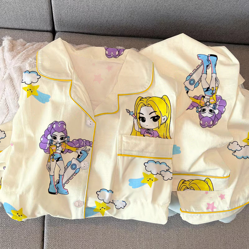 甜美少女印花睡衣春秋季新款长袖套装学生宿舍可外穿家居服时尚款,女士内衣/男士内衣/家居服,睡衣/家居服套装,淘宝优惠券,粉丝福利购,淘宝优惠卷