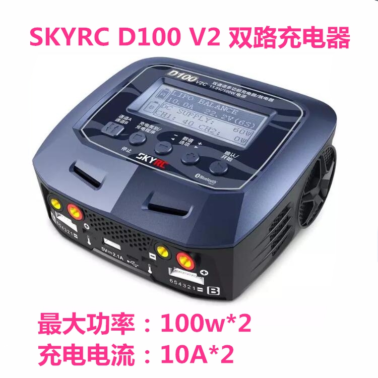 SKYRC 天空 D100-V2 2X100W充电器 语音提示操作 同时充2个电池|ruв категории игрушка/коляска/головоломка/блоки/модель, электрический пульт игрушка частей/инструменты, пульт машину модернизации элемент/запасных частей - от Buy2taobao.com для оказания профессиональной услуги покупки агента Taobao