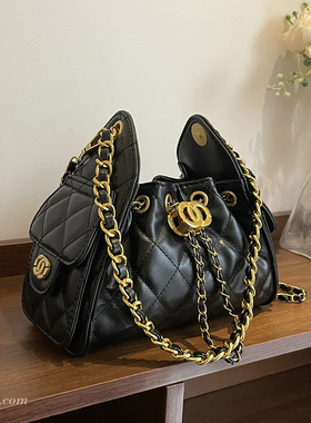 25bag小香风包包女式2025新款高级感菱格链条包时尚单肩包斜挎包