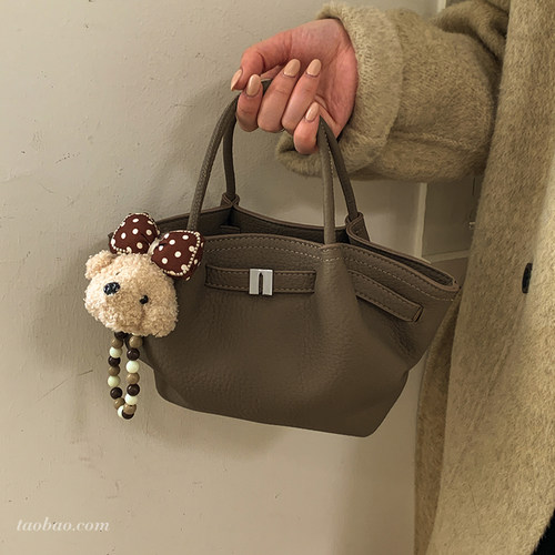 秋冬新款百搭女斜挎水桶包