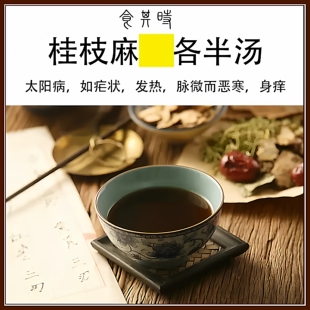 食其时 桂枝麻*各半汤 张仲景 经方 恶寒 身痒面赤 生姜自备 3剂